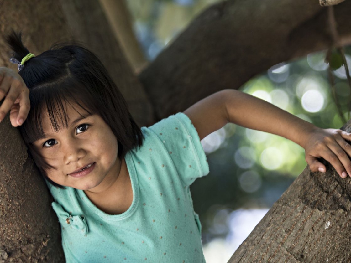 Kinder einer Don Bosco Einrichtung in Santa Cruz, Bolivien.