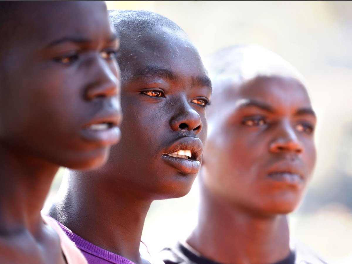Straßenkinder in Kenia.