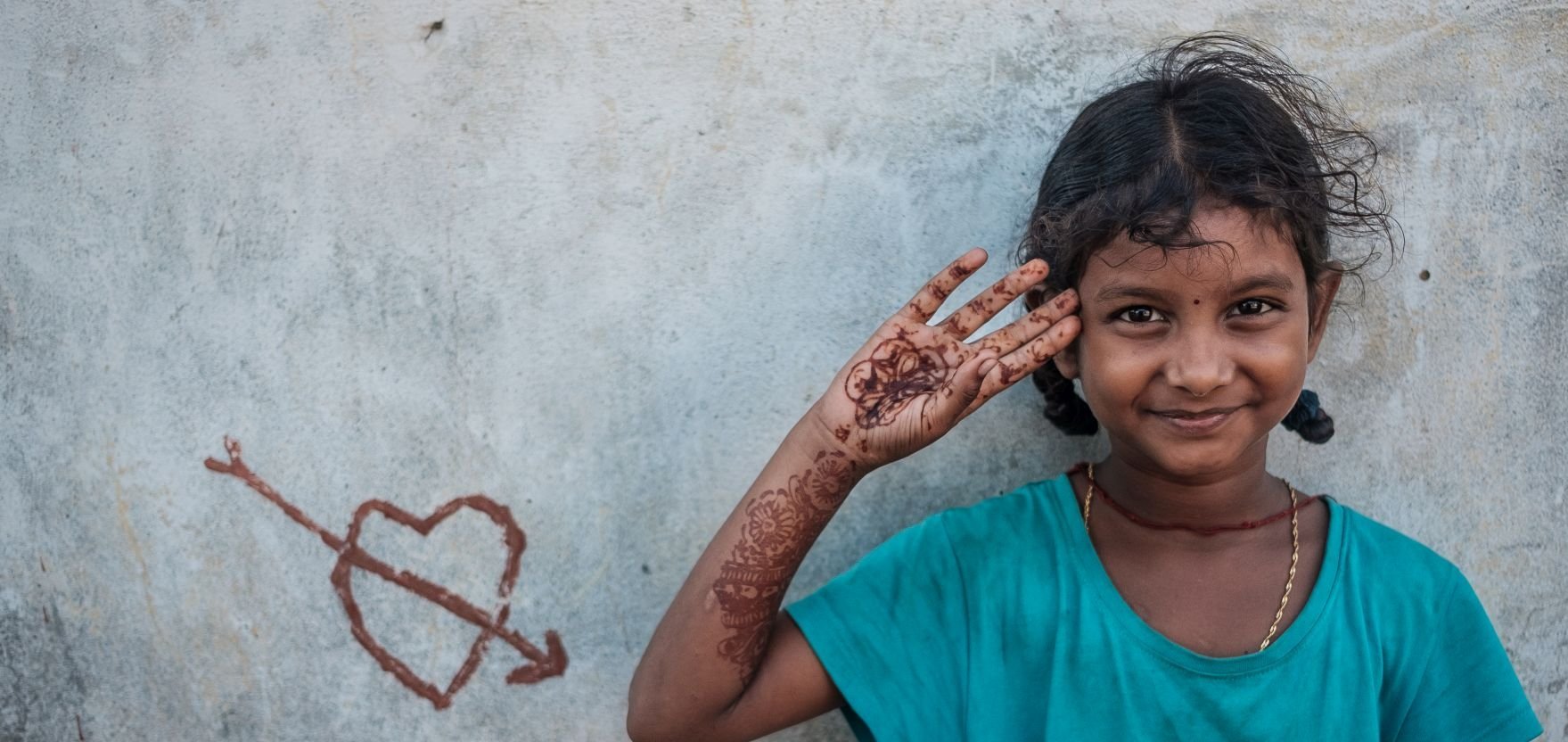 Mädchen aus einer Don Bosco Unterkunft in Indien.