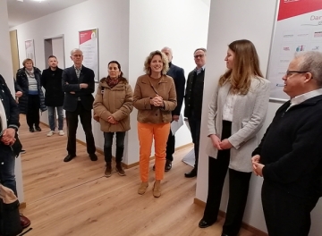 Bürgermeisterin Dr. Astrid Freudenstein bei der Einweihung der neuen Appartements im Don Bosco Zentrum Regensburg