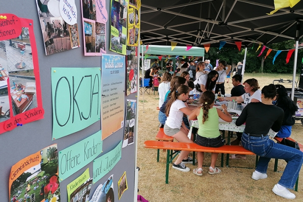 Kreativstand beim Sommerfestival von Don Bosco Regensburg