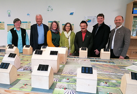 Am 17. April wurde das Modell-Energiespardorf in der Umweltstation Ensdorf eröffnet