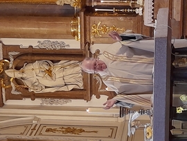 Pater Lothar Bily steht dem Festgottesdienst zum Gedenktag von Don Bosco vor.