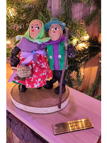 Zwetschgenmännla als Auszeichnung das tolle Mitmachangebot von Don Bosco und Donum Vitae auf der Nürnberger Kinderweihnacht