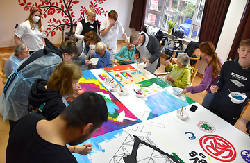 2023-04-  Kunstprojekt jung und alt Gymnasium