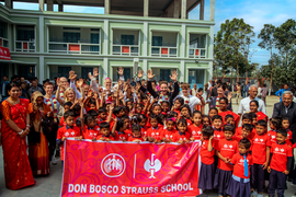 Eröffnung der Don-Bosco-Strauss Schule in Joypurhat (Bangladesch)