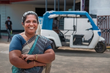 Dank des Fishermen Community Development Project in Kerala/ Indien kann Sonia das Schicksal ihrer Familie zum Guten wenden.