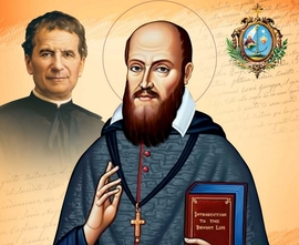 Franz von Sales Porträt mit Don Bosco