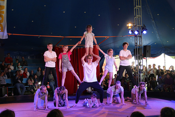 Zirkusgala Pyramide beim Katholikentag der SDB in Stuttgart